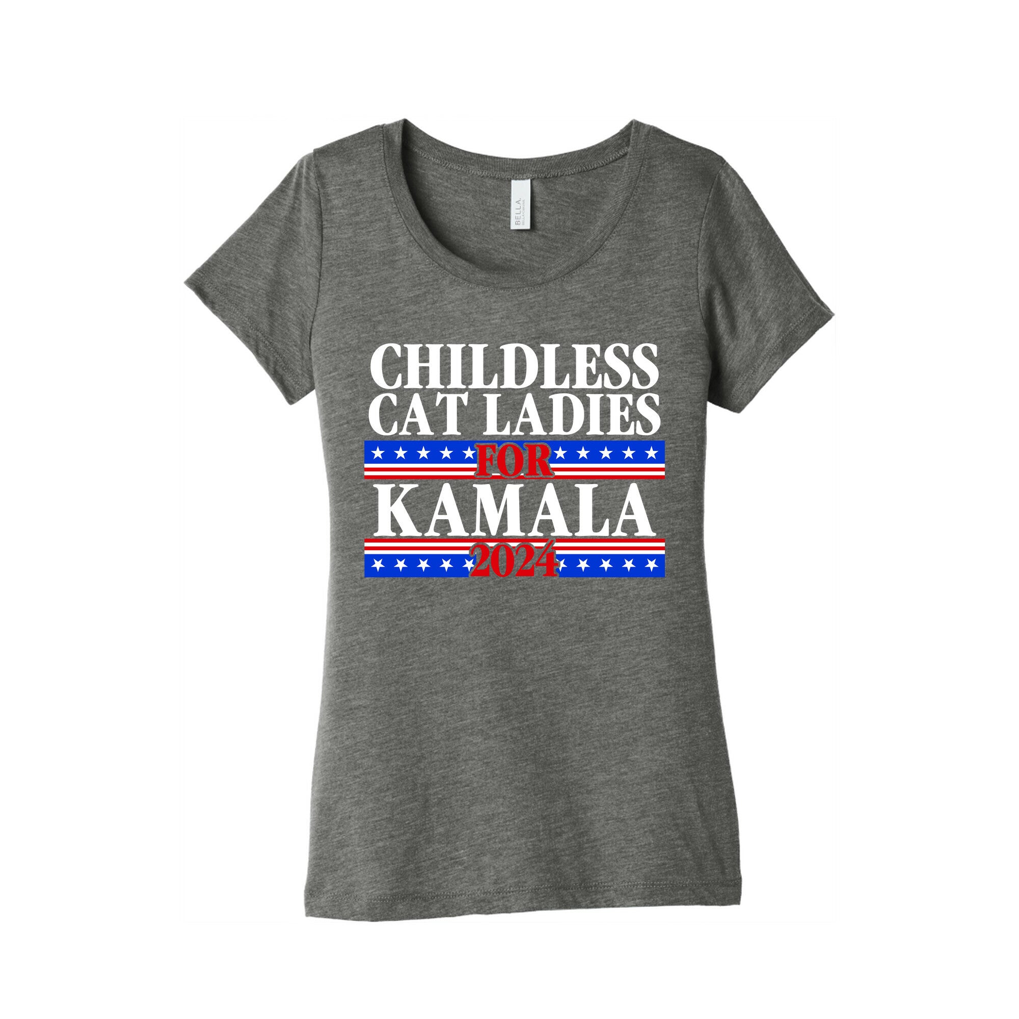 Patriotic Childless Cat Ladies for Kamala Womens Triblend Tee